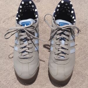 Adidas Samoa Gray and Light Blue Women's Sneakers